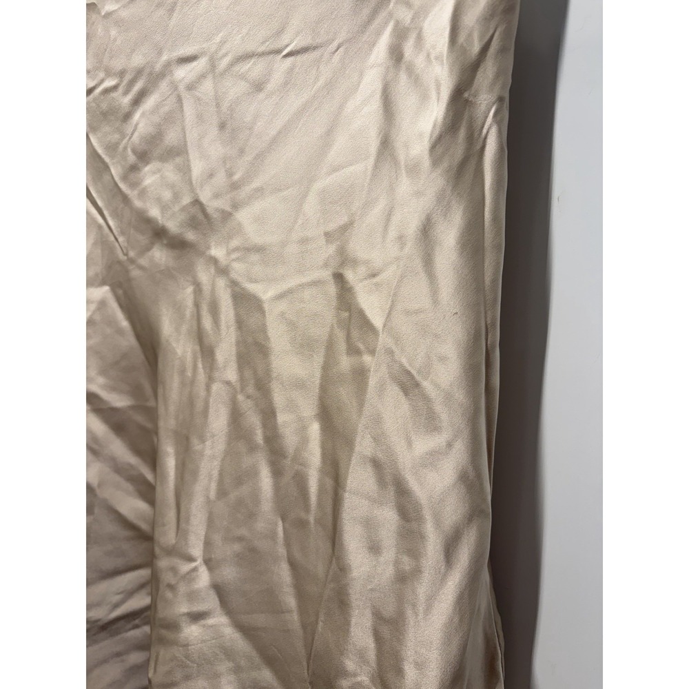 Quince Women's 100% Silk Mini Skirt Size Small 100% Washable Champagne - Picture 3 of 12